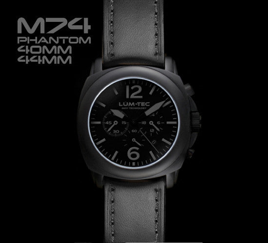 LUM-TEC M74-S (40mm) and M74 (44mm) PHANTOM Watch