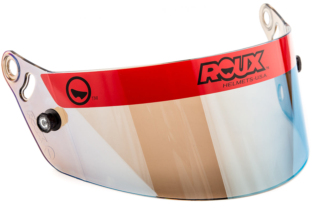 Le Roux Shield ROUX Helmets Iridium Blue Tinted Shield – Track Monkey Apparel®