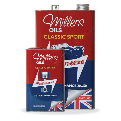 Millers Oils - Classic Sport High Performance 20W50 Pistoneeze - Fully Synthetic